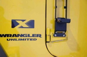 Jeep Wrangler Side Step - Fishbone Offroad - Door Mounted, Spiked - Black - `07-`18 Jeep Wrangler Side Step - Fishbone Offroad - Door Mounted, Spiked - Black - `07-`18